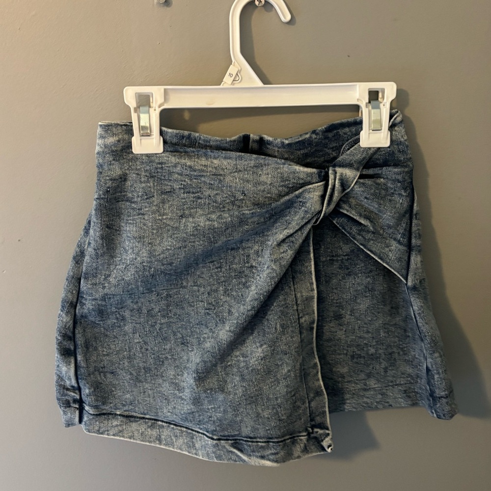 Denim skort
